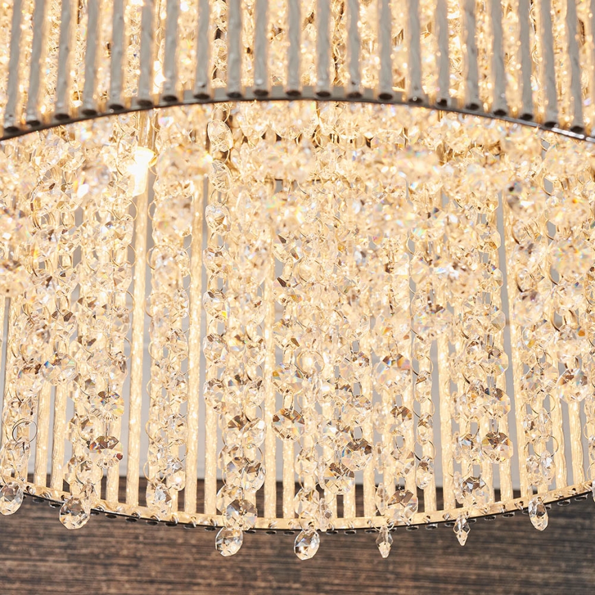 Endon 81980 - Kristallen plafondlamp GALINA 10xG9/25W/230V mat chroom
