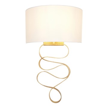 Endon 82070 - Wandlamp 1xE27/10W/230V wit/messing