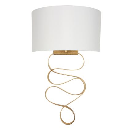 Endon 82070 - Wandlamp 1xE27/10W/230V wit/messing
