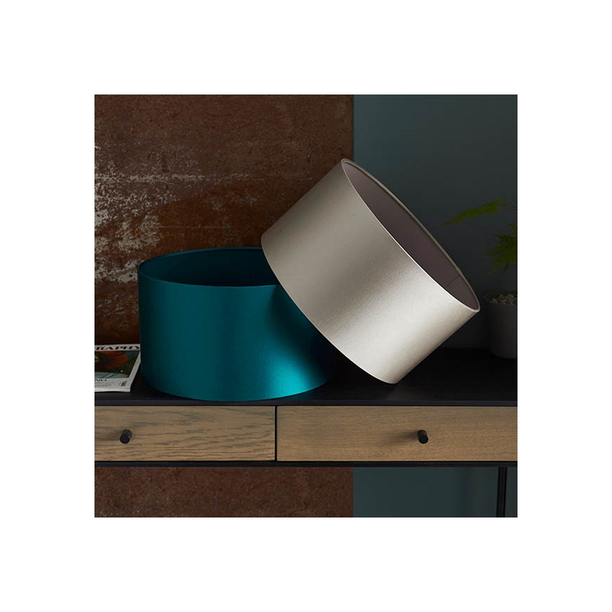 Endon 90024 - Vervangende lampenkap voor tafellamp met E27-fitting, Ø 38 cm, grijs