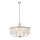 Endon 90263 - Kroonluchter aan ketting CHESTERFIELD 6xE14/6W/230V Ø 55 cm glanzend chroom