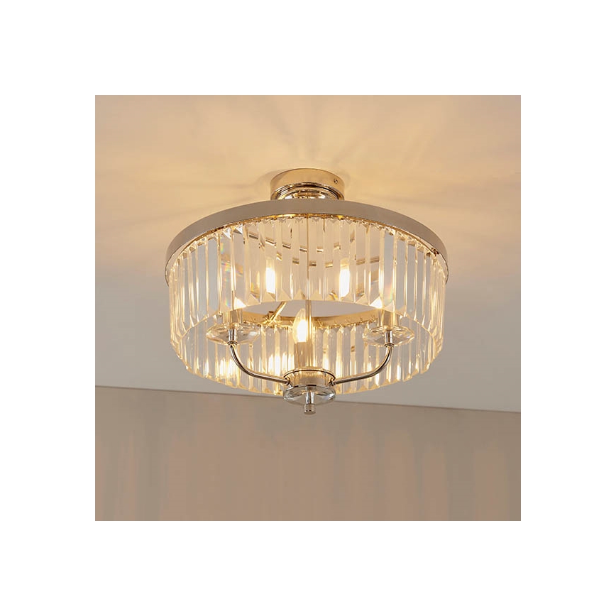 Endon 90264 - Opbouwkroonluchter CHESTERFIELD 3xE14/6W/230V Ø 45 cm glanzend chroom