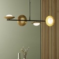Endon 92036 - Hanglamp met kabel RUFFLE 4xG9/3W/230V messing/zwart
