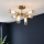 Endon 92213 - Hanglamp met stang TOUR 6xG9/3W/230V messing