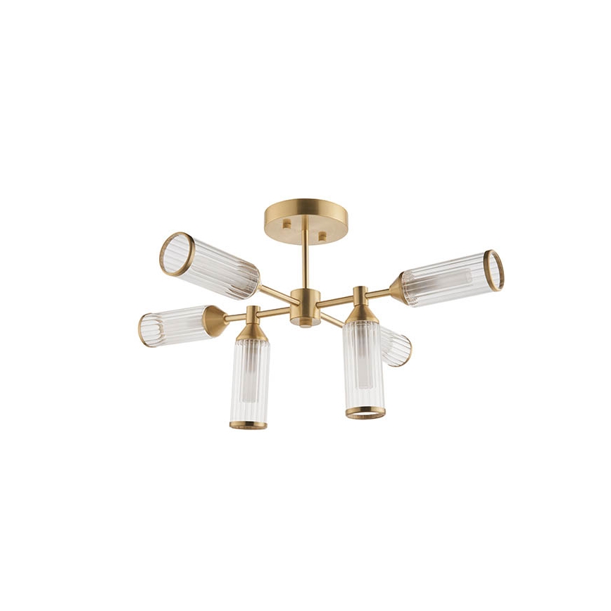 Endon 92213 - Hanglamp met stang TOUR 6xG9/3W/230V messing