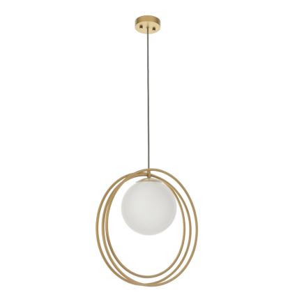 Endon 92488 - Hanglamp aan kabel EMILIO 1xE27/10W/230V goud/wit