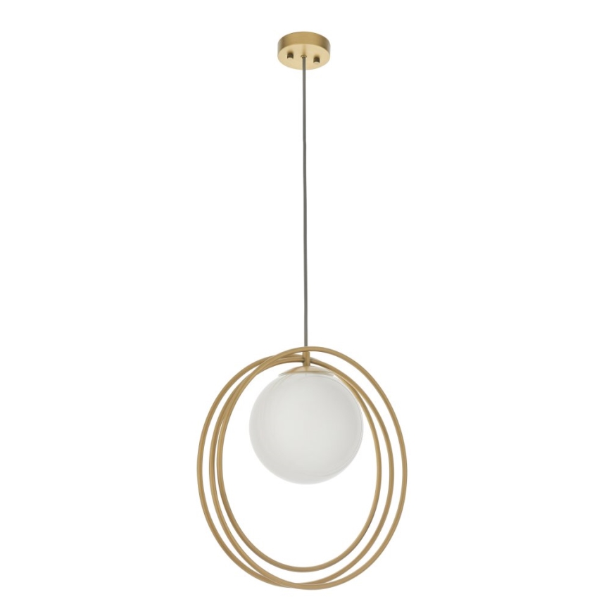 Endon 92488 - Hanglamp aan kabel EMILIO 1xE27/10W/230V goud/wit
