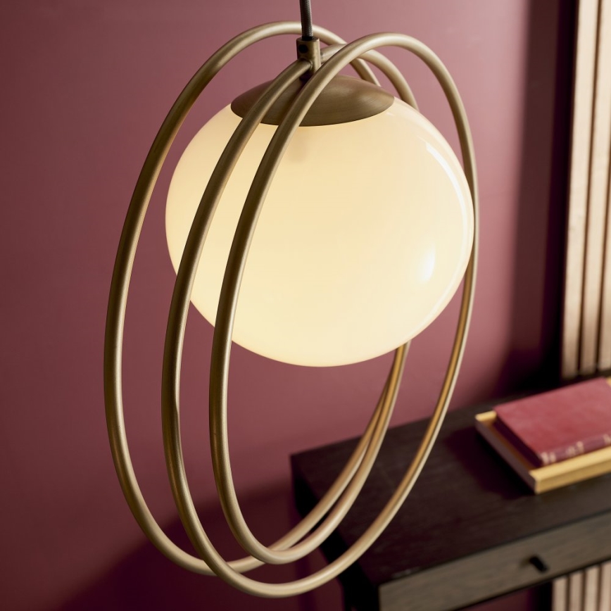 Endon 92488 - Hanglamp met kabel EMILIO 1xE27/10W/230V goudkleurig