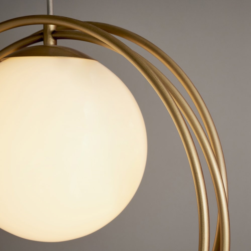 Endon 92488 - Hanglamp met kabel EMILIO 1xE27/10W/230V goudkleurig