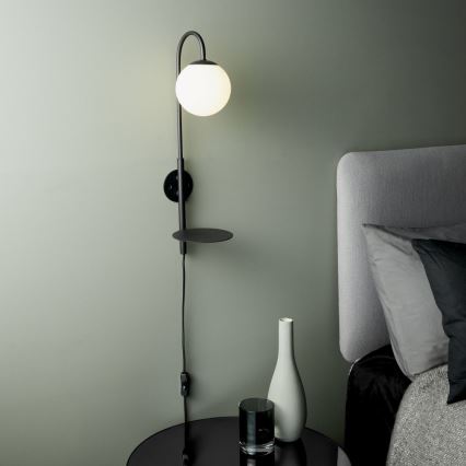 Endon 92726 - Muurlamp HALO 1xG9/3W/230V zwart
