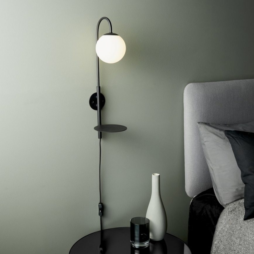 Endon 92726 - Muurlamp HALO 1xG9/3W/230V zwart