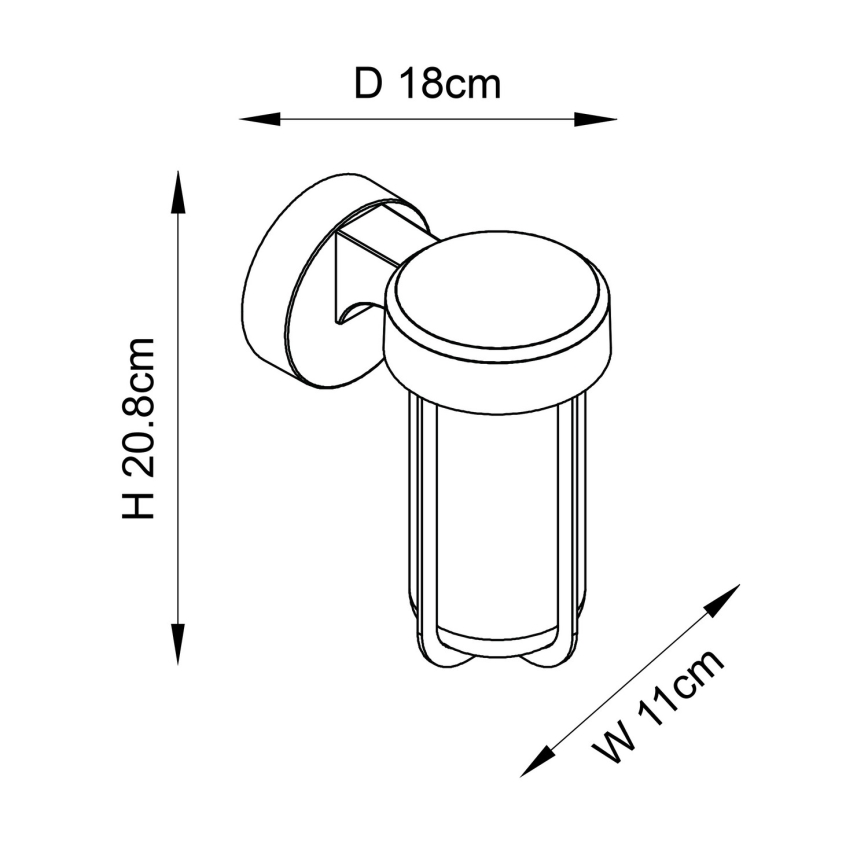 Endon 92855 - Badkamerwandlamp 1xE27/6W/230V IP44 messing