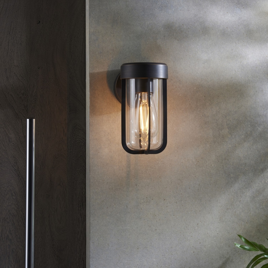Endon 92857 - Badkamerwandlamp 1xE27/6W/230V IP44 brons/zwart