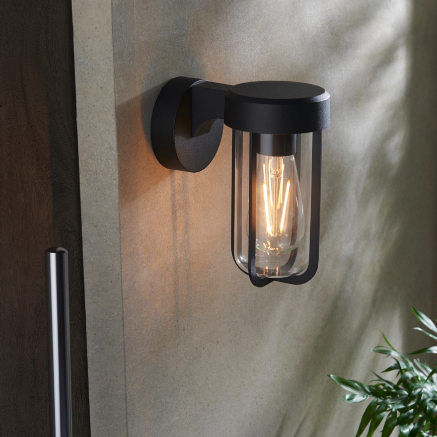 Endon 92859 - Badkamer wandlamp 1xE27/6W/230V IP44 zwart
