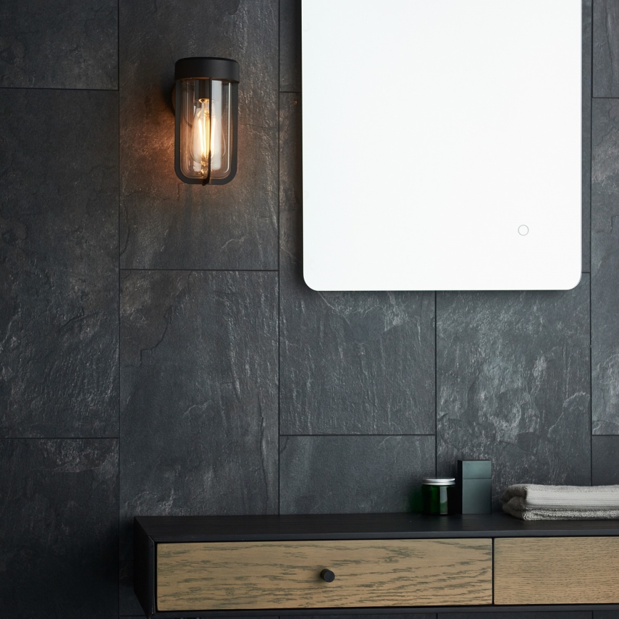 Endon 92859 - Badkamer wandlamp 1xE27/6W/230V IP44 zwart