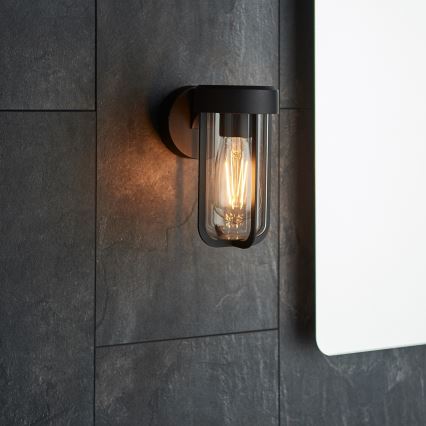 Endon 92859 - Badkamer wandlamp 1xE27/6W/230V IP44 zwart