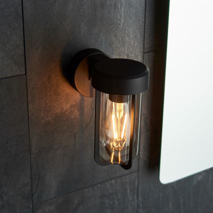 Endon 92859 - Badkamer wandlamp 1xE27/6W/230V IP44 zwart