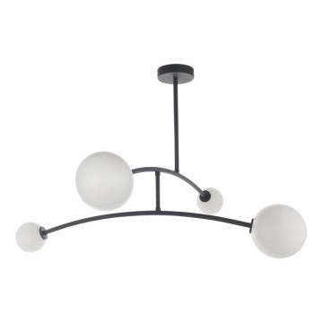 Endon 92940 - Hanglamp met stang BALANCE 4xG9/3W/230V zwart/wit