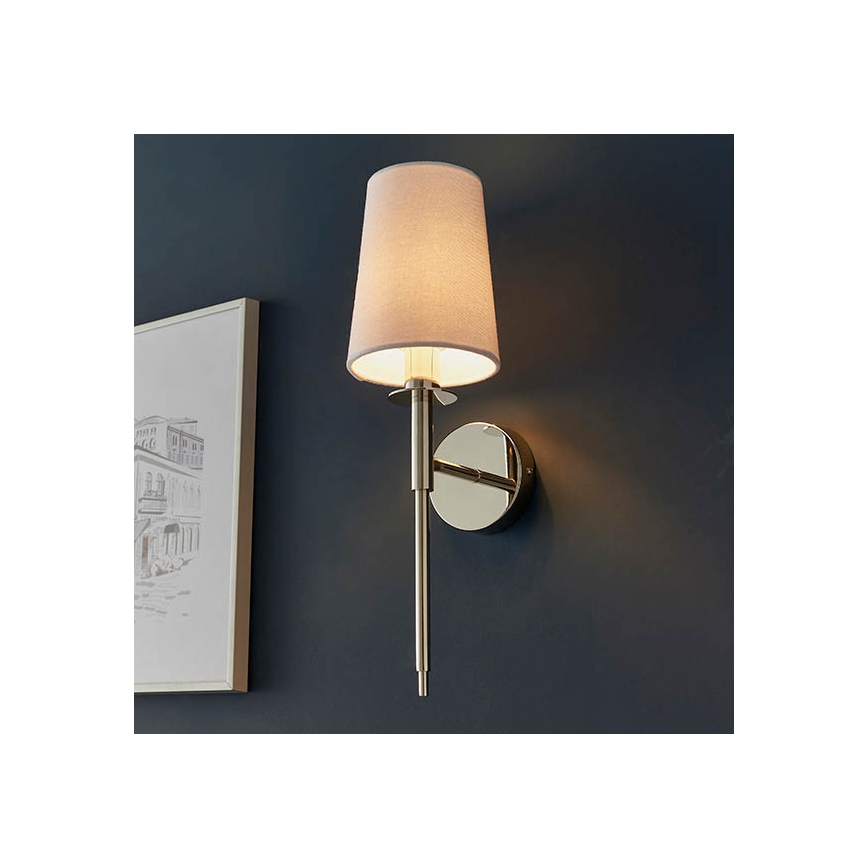 Endon 92949 - Wandlamp 1xE14/6W/230V wit/glanzend chroom