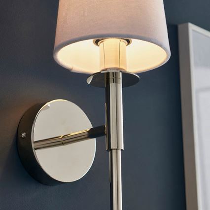 Endon 92949 - Wandlamp 1xE14/6W/230V wit/glanzend chroom