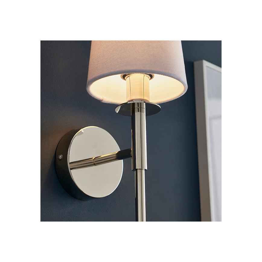 Endon 92949 - Wandlamp 1xE14/6W/230V wit/glanzend chroom