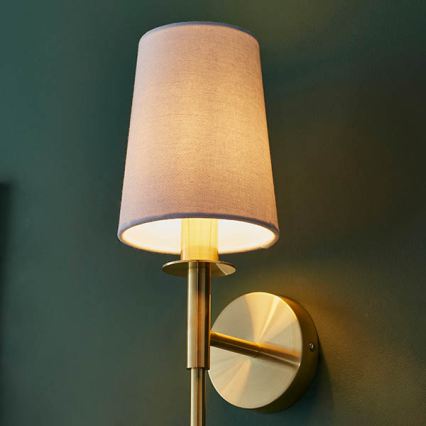 Endon 92955 - Wandlamp 1xE14/6W/230V wit/goud