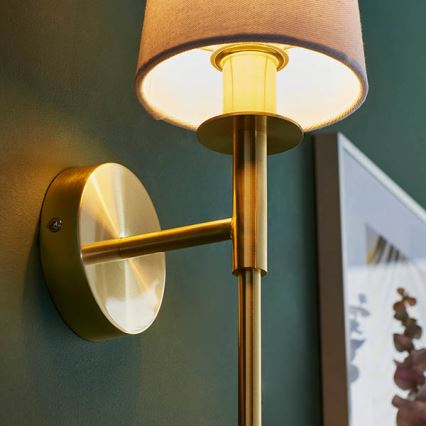 Endon 92955 - Wandlamp 1xE14/6W/230V wit/goud