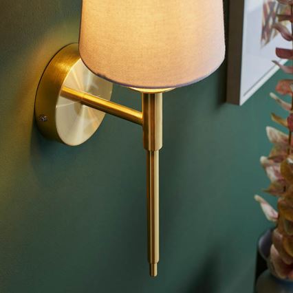 Endon 92955 - Wandlamp 1xE14/6W/230V wit/goud