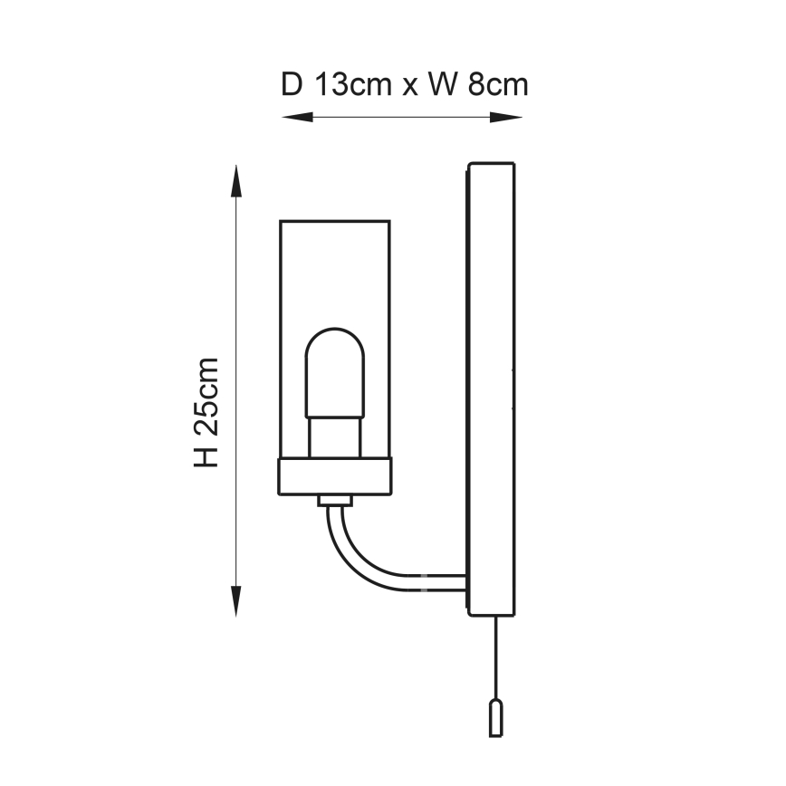 Endon 92960 - Badkamerwandlamp EDREA 1xG9/3W/230V IP44 glanzend chroom