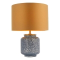 Endon 93067 - Tafellamp ZINNIA 1xE27/10W/230V blauw/goud