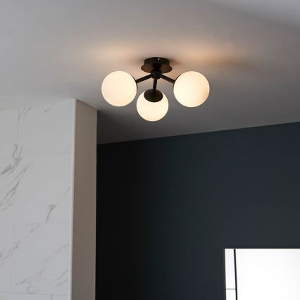 Endon 93489 - Badkamer opbouwkroonluchter FRIO 3xG9/3W/230V IP44 zwart
