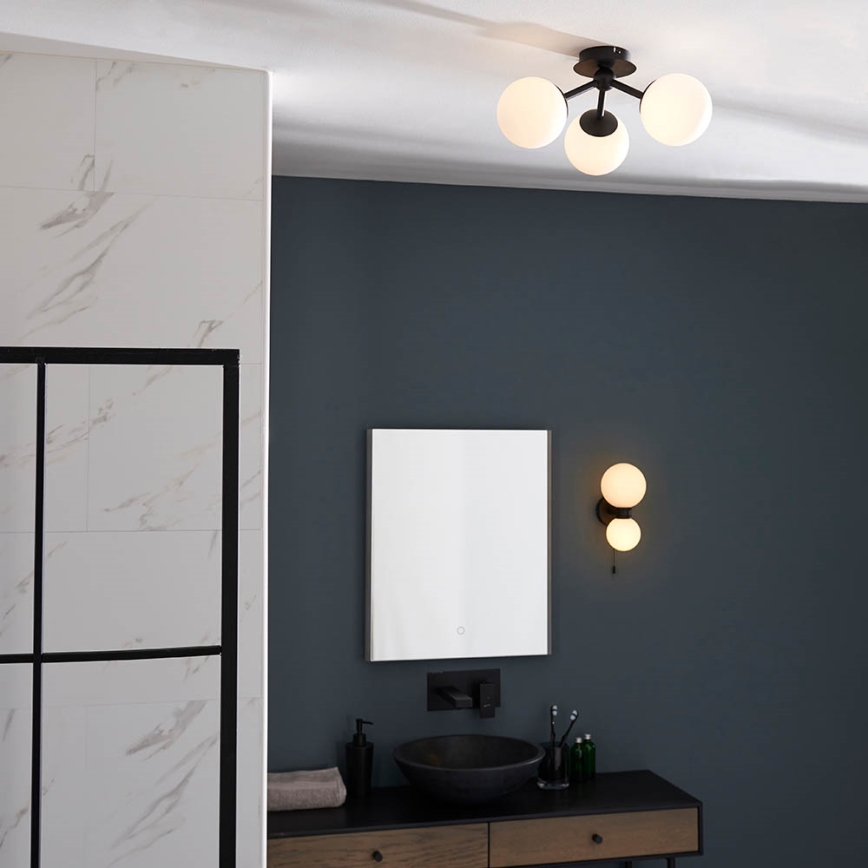 Endon 93489 - Badkamer opbouwkroonluchter FRIO 3xG9/3W/230V IP44 zwart