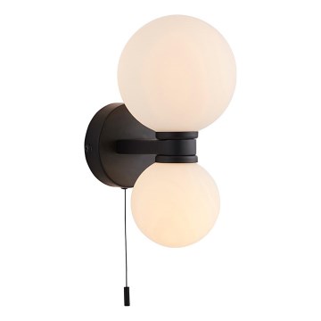 Endon 93523 - Badkamerwandlamp PULSA 2xG9/3W/230V IP44 zwart