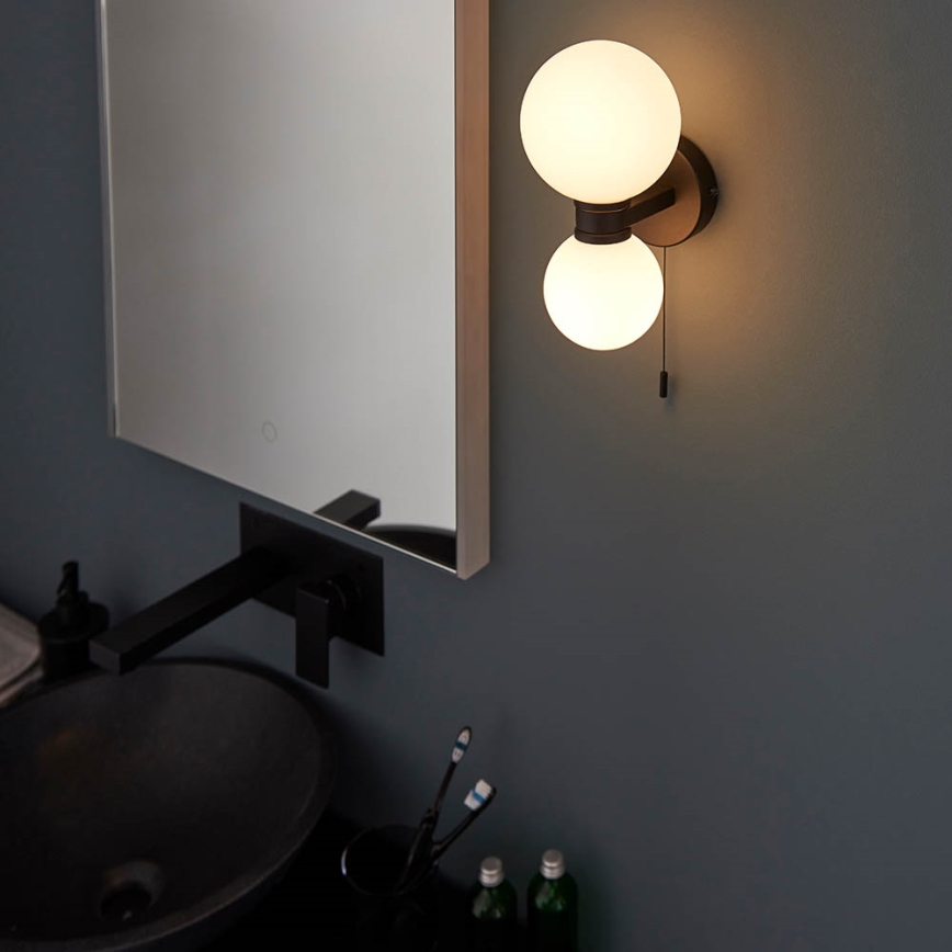 Endon 93523 - Badkamerwandlamp PULSA 2xG9/3W/230V IP44 zwart