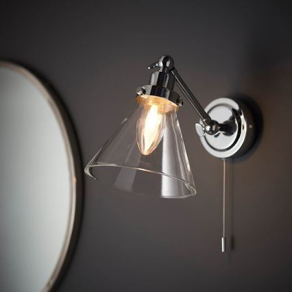 Endon 93853 - Badkamer wandspot FARADAY 1xG9/3W/230V IP44 glanzend chroom