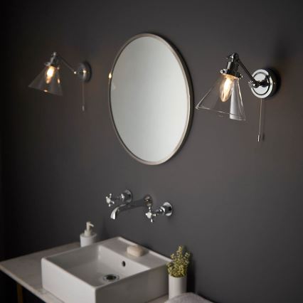 Endon 93853 - Badkamer wandspot FARADAY 1xG9/3W/230V IP44 glanzend chroom