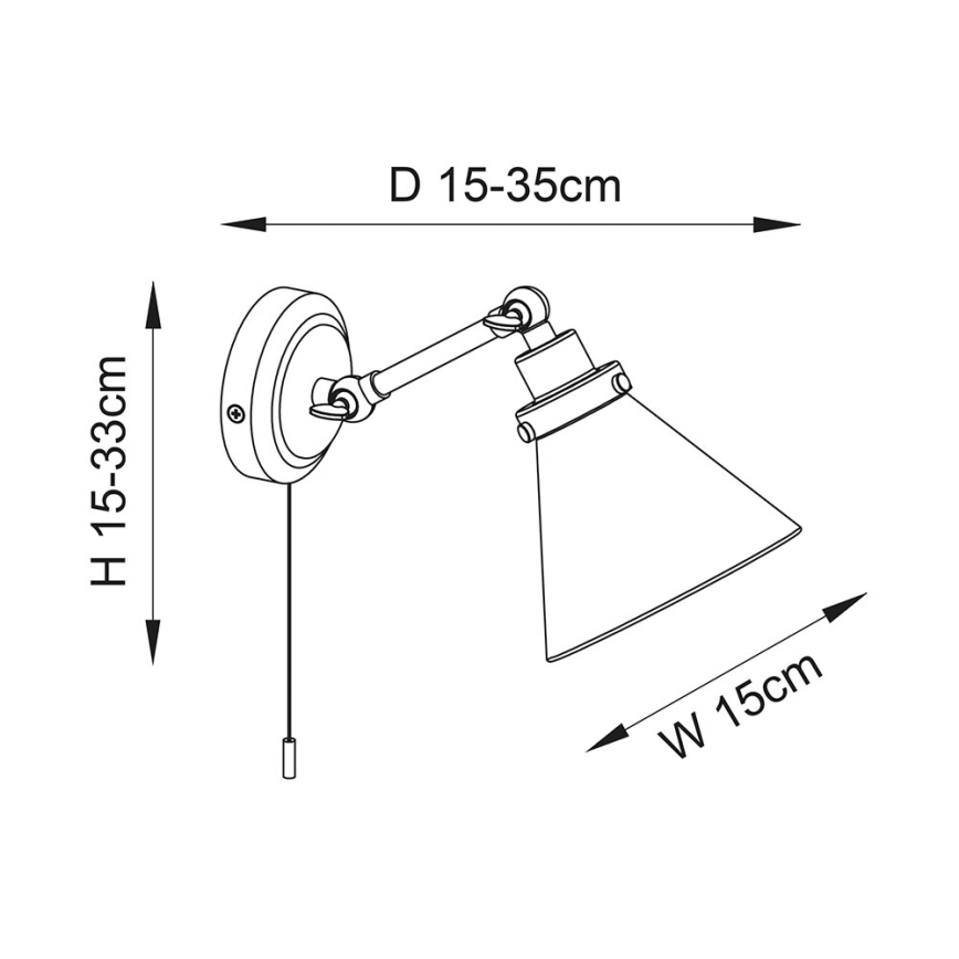 Endon 93853 - Badkamer wandspot FARADAY 1xG9/3W/230V IP44 glanzend chroom