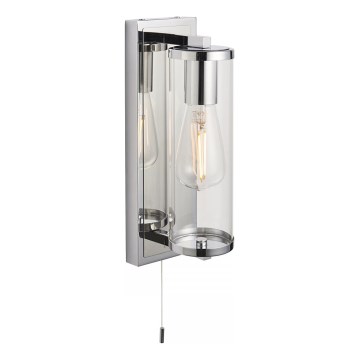 Endon 94074 - Badkamer wandlamp TAYLOR 1xE27/10W/230V IP44 glanzend chroom