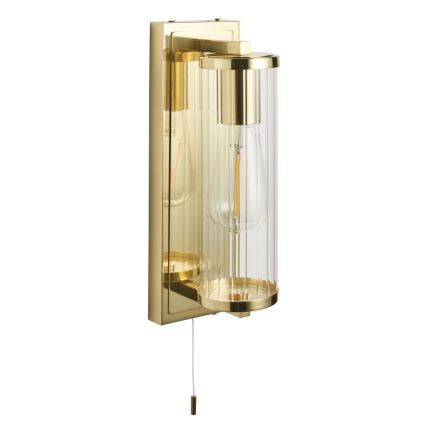 Endon 94075 - Badkamer wandlamp TAYLOR 1xE27/10W/230V IP44 goud