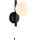 Endon 94081 - SPA wandlamp voor badkamer, 1xG9/3W/230V, IP44, zwart