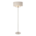 Endon 94359 - Staande Lamp HIGHCLERE 3xE14/40W/230V beige/glanzend chroom diameter 47 cm