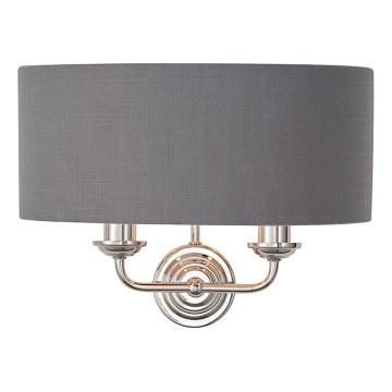 Endon 94406 - Wandlamp HIGHCLERE 2xE14/40W/230V donker/glanzend chroom