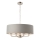 Endon 94415 - Hanglamp aan een ketting HIGHCLERE 8xE14/40W/230V grijs/glanzend chroom diameter 70 cm