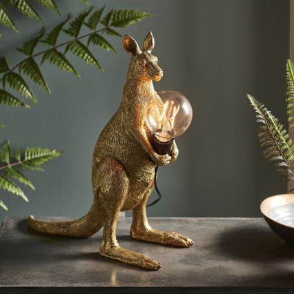 Endon 95075 - Tafellamp KANGAROO 1xE27/10W/230V goud