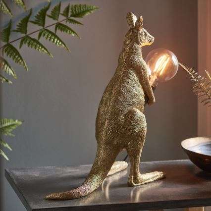 Endon 95075 - Tafellamp KANGAROO 1xE27/10W/230V goud