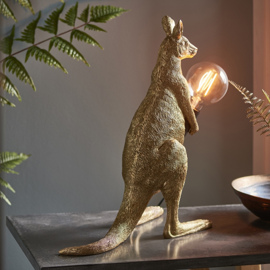 Endon 95075 - Tafellamp KANGAROO 1xE27/10W/230V goud