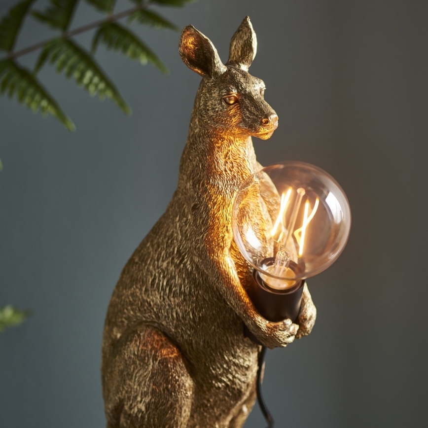 Endon 95075 - Tafellamp KANGAROO 1xE27/10W/230V goud