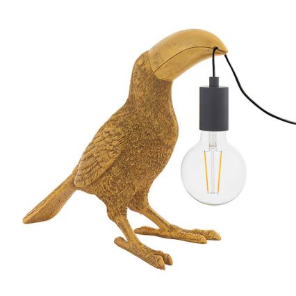 Endon 95077 - Tafellamp TOCO TOUCAN 1xE27/10W/230V goud