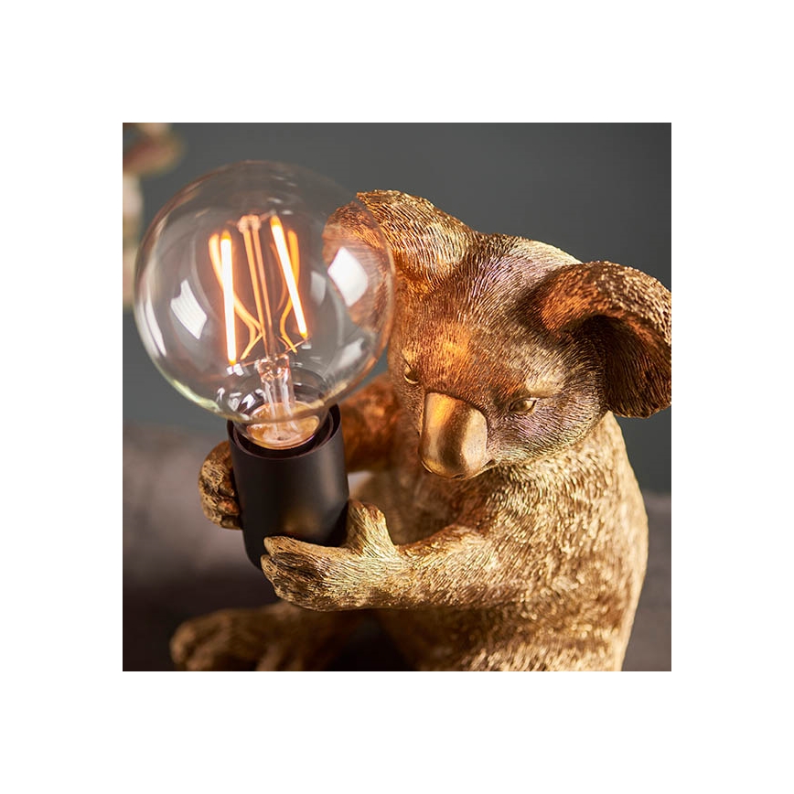 Endon 95082 - Tafellamp KOALA 1xE27/10W/230V goudkleurig