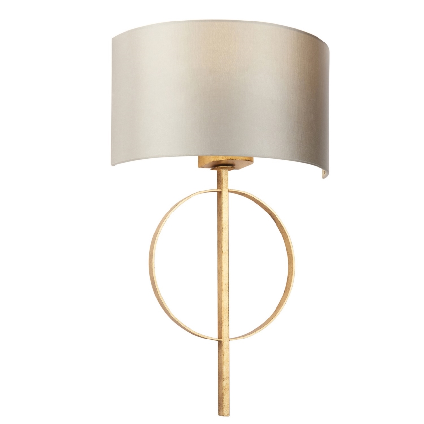 Endon 95210 - Wandlamp 1xE27/10W/230V grijs/messing